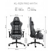 RAMPAGE KL-R29 MYTH PRO GRI KUMAS OYUNCU KOLTUGU