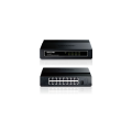 TP-LINK TL-SF1016D, 16 Port, MegaBit, Yönetilemez, Masaüstü Switch