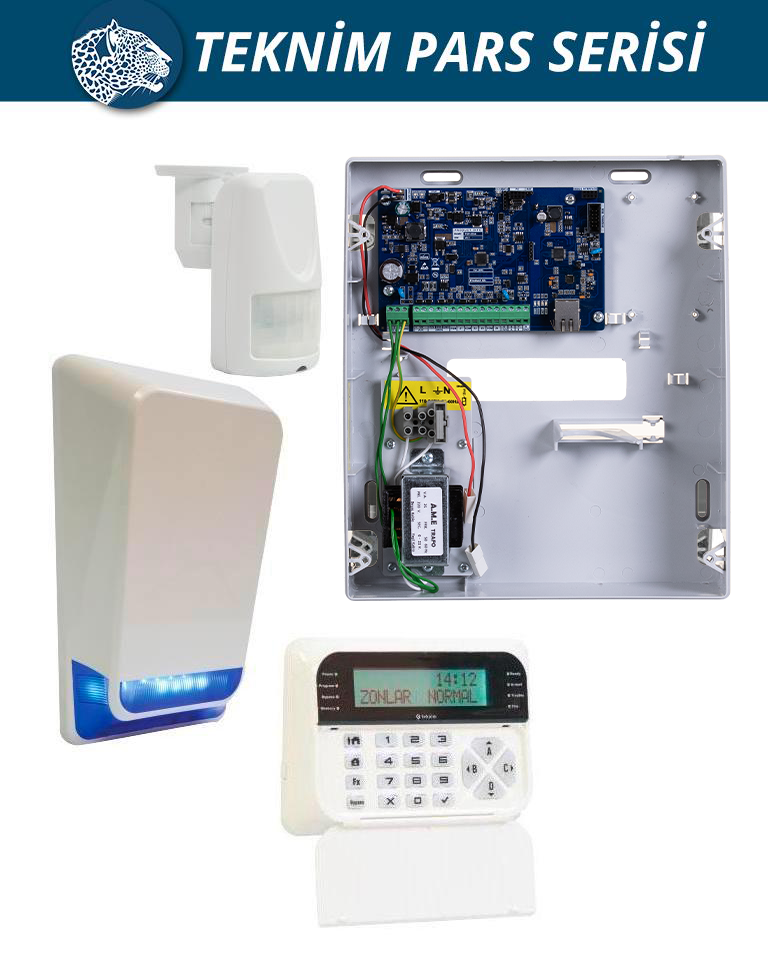 TEKNİM PARS SET TSP-5334LCD ETHERNET/NETWORK LÜ ALARM SETİ (AKÜ HARİÇ)