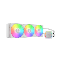 GAMDIAS AURA GL360 V2 WH, White Edition, 360mm,  RGB, 3 Fanlı, CPU Sıvı Soğutma