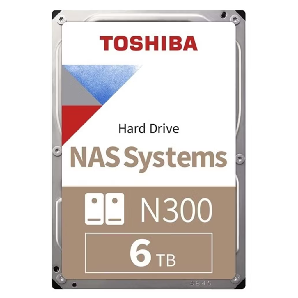 TOSHIBA N300, MN10ADA600S, 3.5", 6TB, 512Mb 7200 Rpm, SATA3, 7/24 NAS, SERVER, HDD