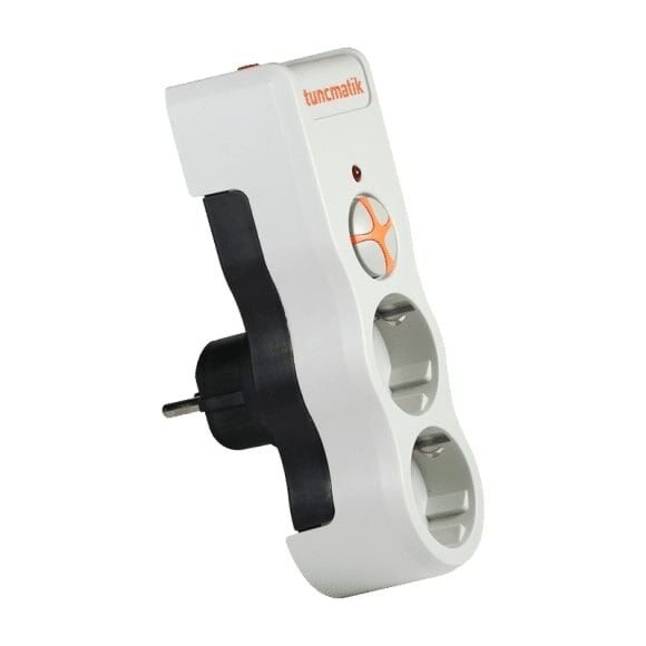 TUNÇMATİK POWERSURGE TSK19021 1050 JOULES 2'Lİ BEYAZ AKIM KORUMALI PRİZ