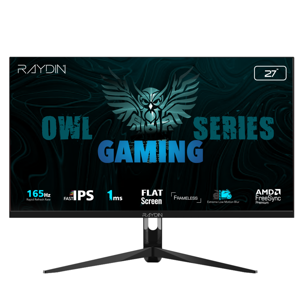 RAYDIN G270IPS165, 27", 1ms, 165Hz, Full HD, HDMI, DP, USB, Hoparlör, IPS LED, Frameless, FreeSync Gaming Monitör