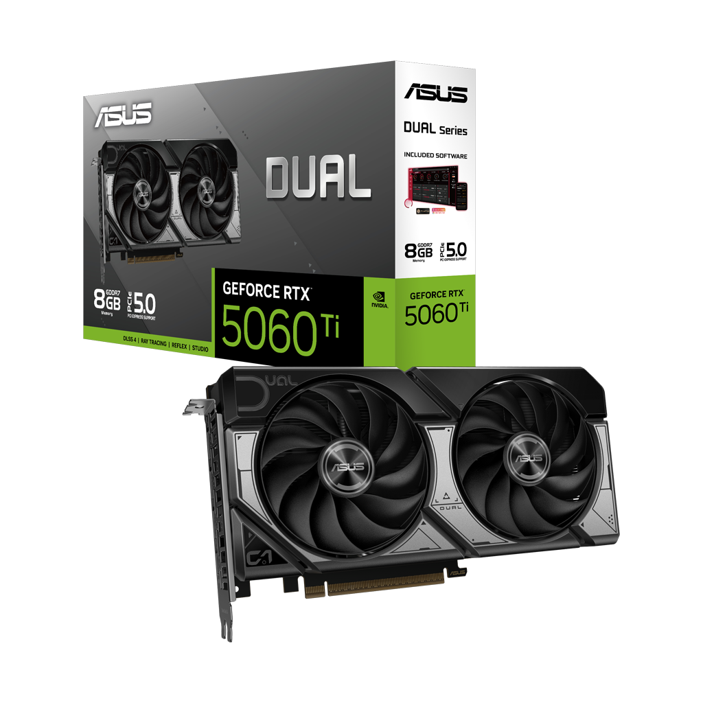 ASUS DUAL-RTX5060TI-8G, 8Gb, 128Bit, GDDR7, 1xHDMI, 3xDP GAMING Ekran Kartı