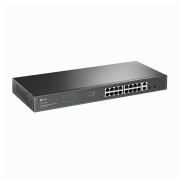 TP-LINK SG1218MP, 16 Port, Gigabit, PoE 250W, 2 Port Gigabit Combo SFP, Rackmount, Yönetilemez, Switch