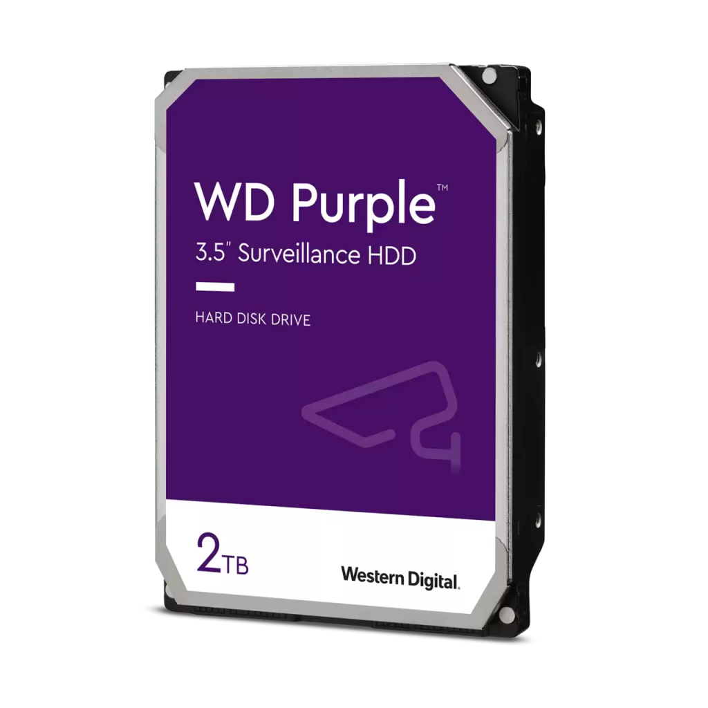 WD PURPLE, WD23PURZ,  3.5", 2TB, 256Mb, 5400 Rpm, 7/24 Güvenlik, HDD (Türkiye Distribütörü Garantili)