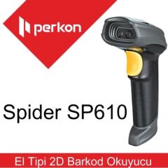 PERKON SPIDER SP610 / SP-610 / SP 610 LAZER KAREKOD (1D-2D) USB BARKOD OKUYUCU + AYAKLI STAND