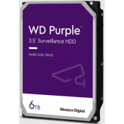 WD PURPLE, WD64PURZ, 3.5", 6TB, 256Mb, 5400 Rpm, 7/24 Güvenlik, HDD (Türkiye Distribütörü Garantili)