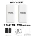 EZCOOL EZ-W240AN DIŞ ORTAM (2.4GHz 300Mbps 1KM) ACCESS POİNT