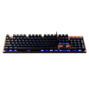 GAMDIAS AURA GK1, USB Kablolu, İngilizce,  Çok Renkli Arka Aydınlatma, Red Mekanik Switch, Bronz Edition, Gaming Klavye