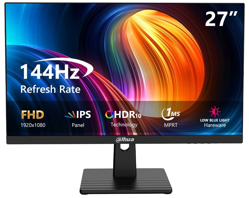 DAHUA LM27-B221B 27'' LED IPS 1ms 144Hz 1920x1080 FullHD HDMI DP (VESA) Siyah Monitör