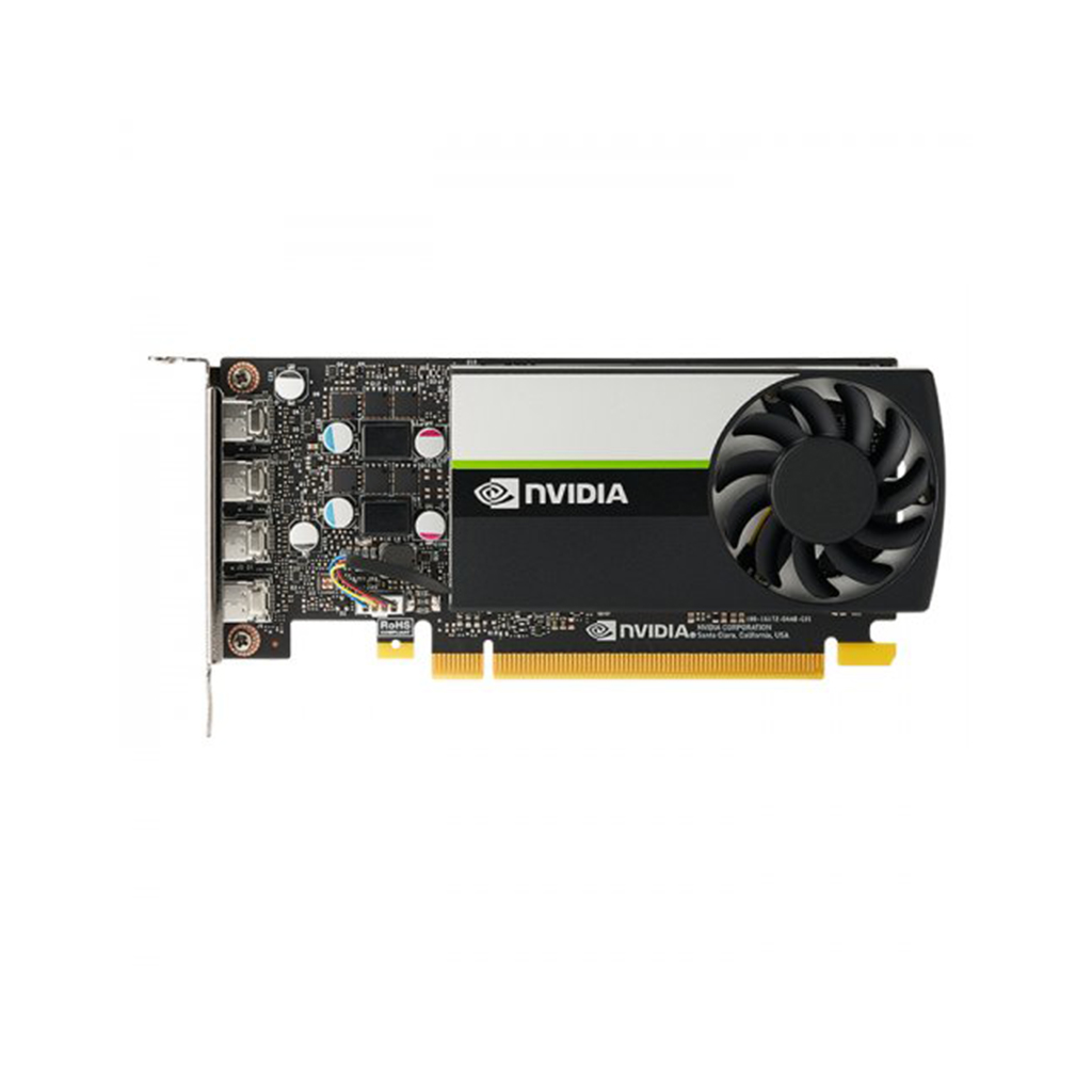 PNY QUADRO VCNT1000-4GB-SB, T1000, 4GB, DDR6, 128Bit, Tek Fan, 4xMini DP, Ekran Kartı