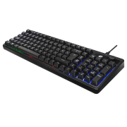 ACER eMachines, EAK860, Siyah, USB Kablolu, Rainbow Backlight, Membran Tuşlar, Türkçe Q, 100 Tuşlu, Gaming Klavye