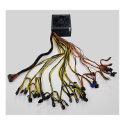 OLKO 2200, 2200W, 14cm Fan, 16xPCI-E 6+2Pin, 1x20+4Pin, 8xSata, ATX, Power Supply (PSU)