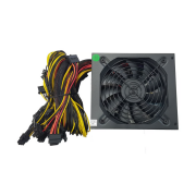 OLKO 2200, 2200W, 14cm Fan, 16xPCI-E 6+2Pin, 1x20+4Pin, 8xSata, ATX, Power Supply (PSU)