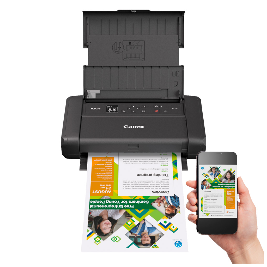 CANON MAXIFY BX110, Renkli, Bataryalı, Wifi, Taşınabilir Yazıcı