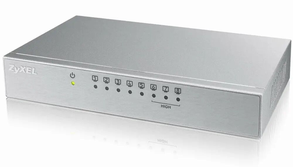 ZyXEL ES-108A V3 8 Port, Megabit, Metal Kasa, Switch