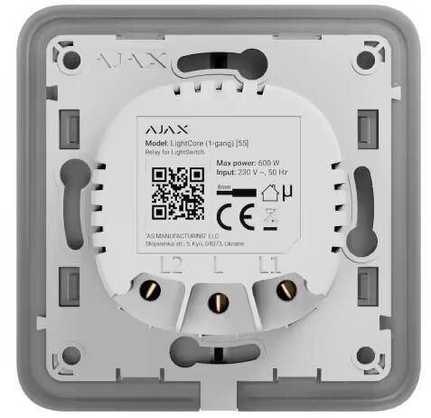 AJAX LİGHT CORE (1-GANG) AKILI ANAHTAR - TEKLİ