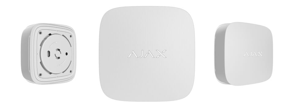 AJAX LifeQuality BEYAZ Akıllı Hava Kalitesi Ölçer (Karbon, Sıcaklık ve Nem)