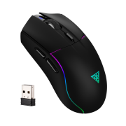 GAMDIAS HADES M3, RGB Aydınlatma, 2.4Ghz ve Bluetooth Kablosuz, 7 Tuşlu, Şarj Edilebilir, Type-C, Gaming Mouse, 10.000 DPI, Siyah