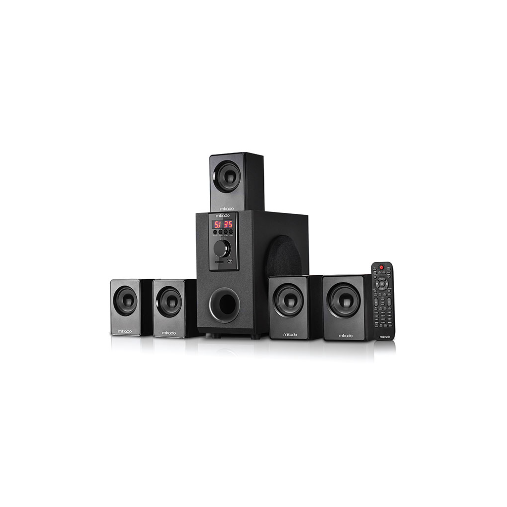 MIKADO MD-505, 70W, 5+1, Masaüstü, FM/BT/SD/USB, Siyah Kasa, Speaker
