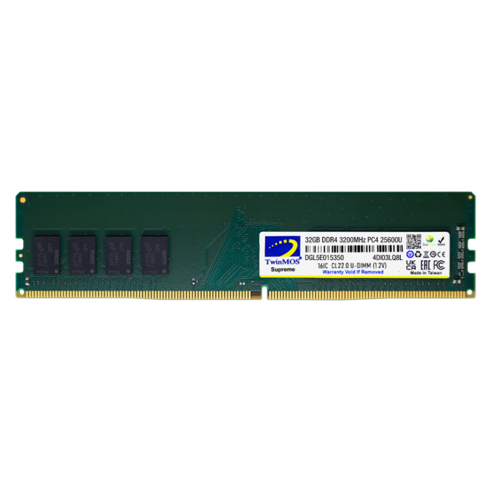 TwinMOS MDD432GB3200DWO, 32GB, DDR4, 3200MHz, 1.2V Desktop Ram