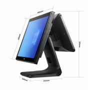 Tiwox TP-4950D, Intel i5 5.Nesil, 18.5" Ekran,  8GB Ram, 128GB SSD, Endüstriyel, Dokunmatik Pos PC (çift ekran)