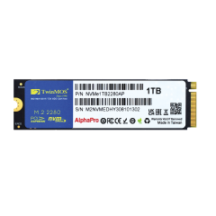 TwinMOS NVMe1TB2280AP, AlphaPro, 1TB, 3600-3250Mb/s, Gen3, NVMe PCIe M.2 2280, SSD, TLC, 3DNAND