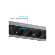 S-LINK Swapp SPGKS05, 5 Soket, Akım Korumalı Priz, 1.5Mt Kablo, 900 Joule (Gri) %100 Bakır