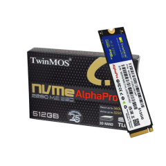TwinMOS NVMe512GB2280AP, AlphaPro, 512GB, 3600-3250Mb/s, Gen3, NVMe PCIe M.2 2280, SSD, TLC, 3DNAND