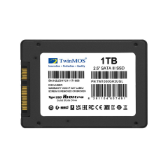 TwinMOS TM1000GH2UGL, 1TB, 2.5" SATA3, SSD, 580-550Mb/s, 3DNAND, Grey