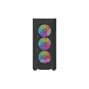 SAMA S40BK Black, H700BK 700W, 80 PLUS, Tempered Glass Panel, Mesh Ön Panel, Type-C, 4x120mm ARGB Fan, ATX, GAMING KASA