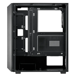 VENTO VG3400S Mid Tower, Siyah, Temperli Cam, RGB, ATX GAMING KASA (PSU YOK)