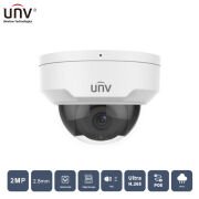 UNIVIEW IPC322LB-ASF28K-A 2MP 2.8MM CMOS 30MT H265+ IP67/IK10 DAHİLİ SES IP DOME KAMERA