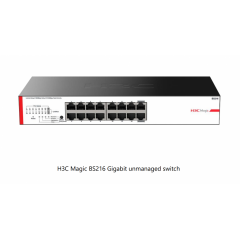 H3C Magic BS216, 16 Port, GigaBit, 2 Port GigaBit Uplink, Yönetilemez, Metal Kasa, Rack Mount Switch