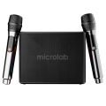 MICROLAB M60 Vega, 100W, Taşınabilir, BT/USB/AUX/TF/Type-C, RGB Işıklı, 15000mAh Batarya, 2adet Mikrofon, Karaoke/Parti, Bluetooth Speaker,