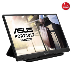 ASUS ZenScreen MB166C 15.6" 5ms, 60Hz, Full HD, USB-C, Düşük Mavi Işık, FreeSync, IPS Panel, Taşınabilir USB Monitör