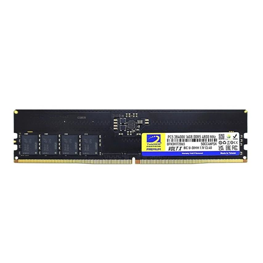 TWINMOS 16GB 4800MHz DDR5 PC RAM TMD516GB4800U40