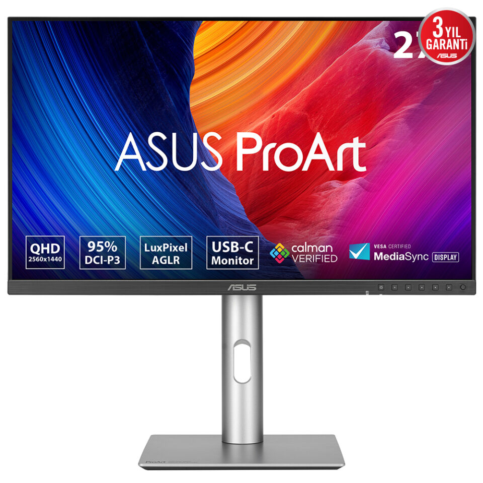 ASUS PROART PA278CFRV 27'' 5MS 2K 2560x1440 DP/HDMI/DVI VESA MM LED MONITOR