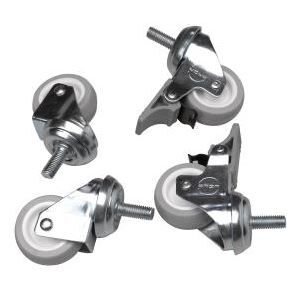 LN-ZMN-TKR-5020-XX ÖN MONTAJLI WM/PT TEKERLEK SETİ - 1 SET:4 ADET / 2 FRENLİ / 2 FRENSİZ, M10 (PLASTİK)