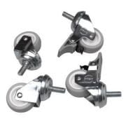 LN-ZMN-TKR-5020-XX ÖN MONTAJLI WM/PT TEKERLEK SETİ - 1 SET:4 ADET / 2 FRENLİ / 2 FRENSİZ, M10 (PLASTİK)