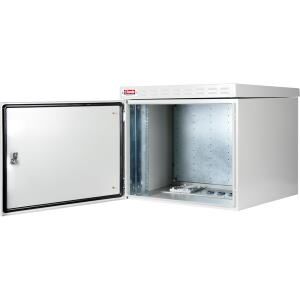 LN-ESO-IP5509U6060-LG-1 MONTAJLI 09U 19'' W600MM D600MM (2 FAN UYUMLU) PROLINE500-O SAFEBOX OUTDOOR SERİSİ IP55 KABİNET (BEYAZ) (ÖN TEK AÇILIM METAL/A)