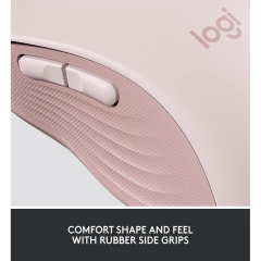LOGITECH 910-006254, M650 Signature, Rose, Sağ El, USB Nano 2,4G Kablosuz, 4000dpi, Optik, 5 Tuşlu, 24ay Pil Ömrü, Sessiz Mouse