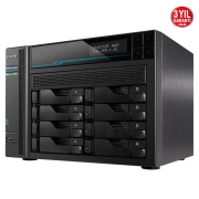 ASUSTOR AS6508T, 8Gb DDR4 Ram, 8 Yuvalı (8x22TB Destek), 2xM.2 NVMe PCI-e, 2x10GbE, 2x2.5GbE Network, 2xUSB 3.2, Tower NAS (Yedekleme) Cihazı