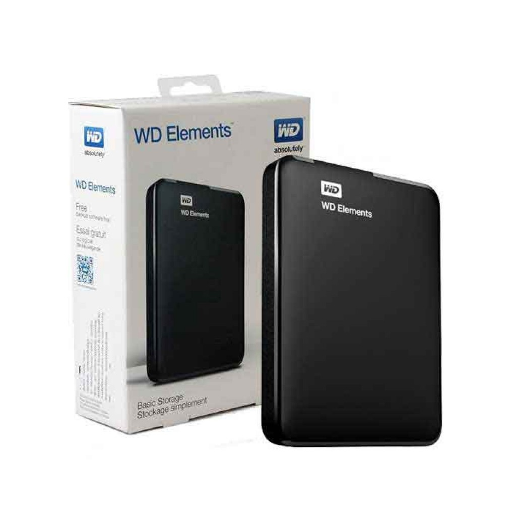 WD WDBU6Y0020BBK-WESN, Elements, 2TB, 2.5", USB3.0, Taşınabilir, Harici HDD, Siyah (Türkiye Distribütörü Garantili)