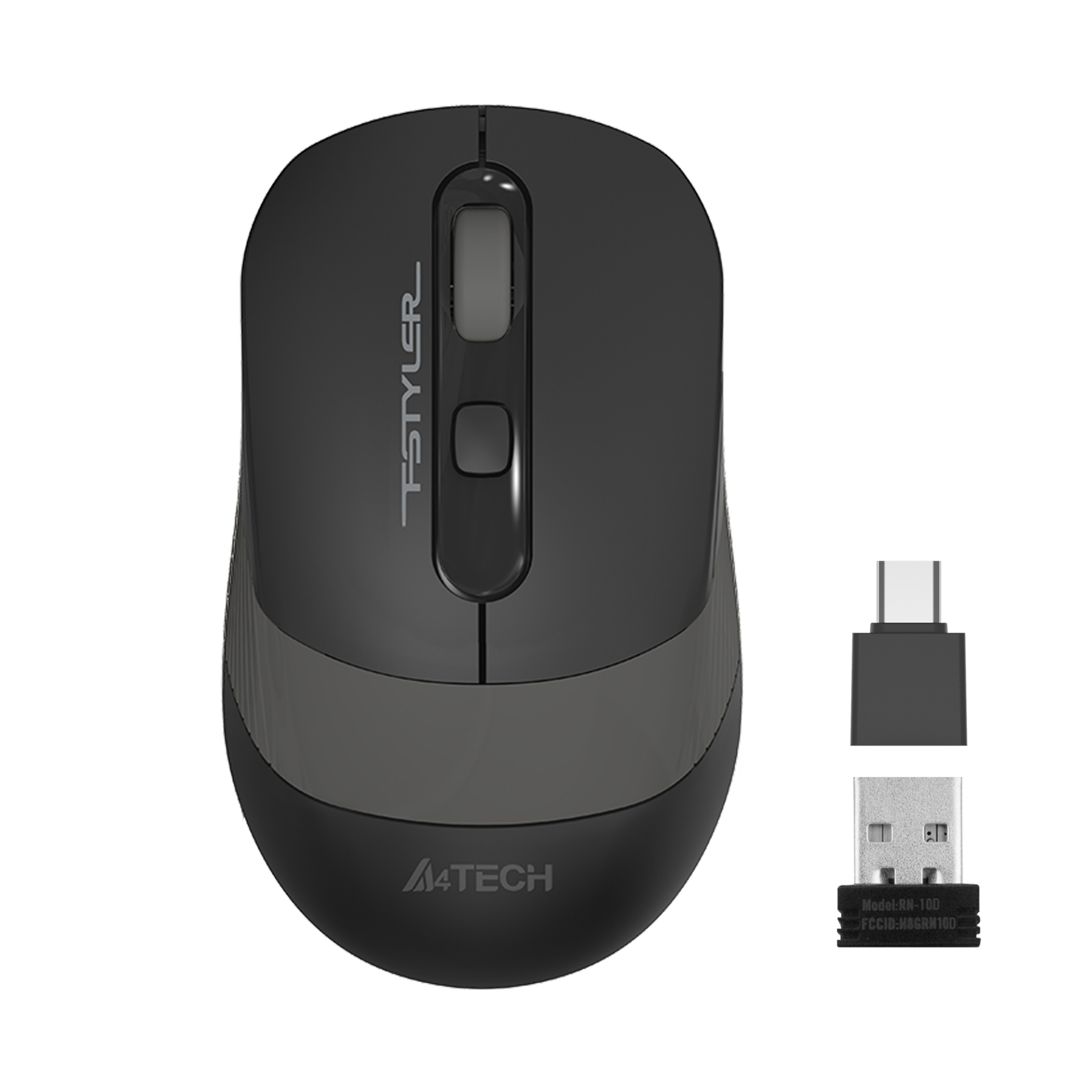A4 TECH FG10CS AIR2 Nano Alıcılı Kablosuz 2000dpi Gri Sessiz Şarjlı Mouse