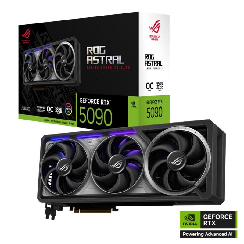 ASUS GEFORCE ROG-ASTRAL-RTX5090-O32G-GAMING 32GB GDDR7 512BIT 2XHDMI 3XDP EKRAN KARTI