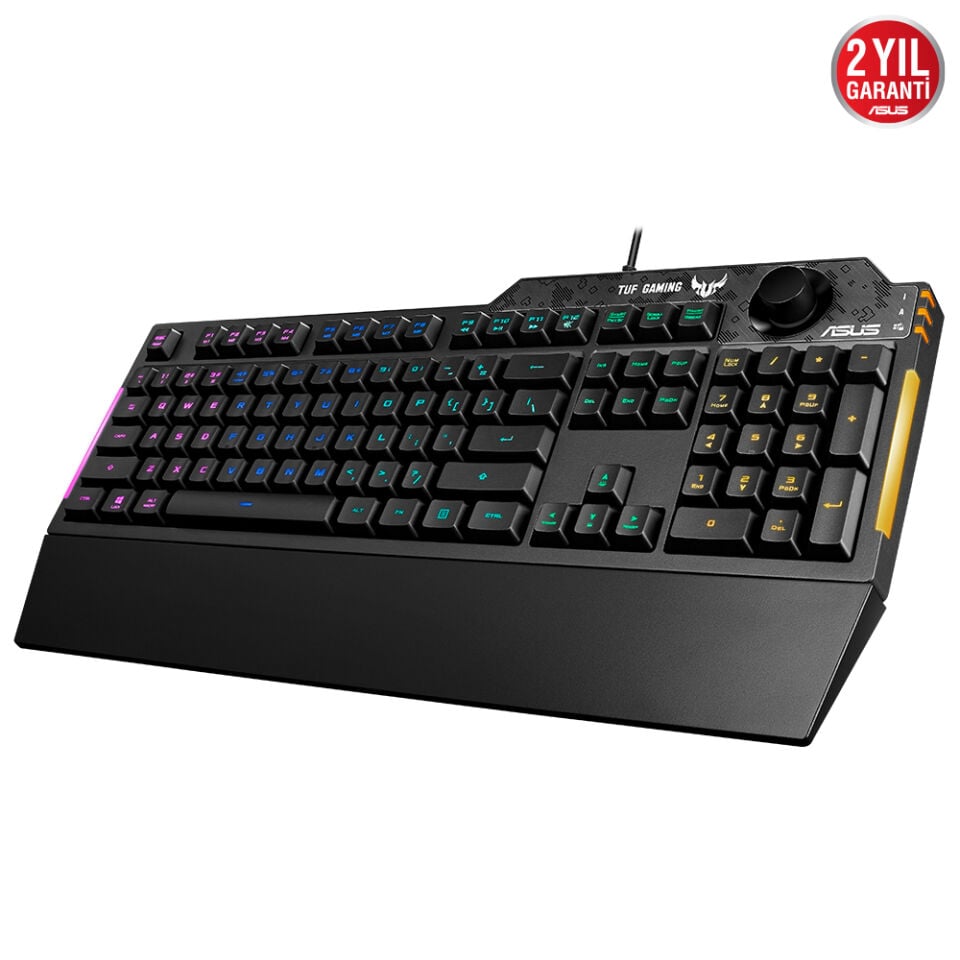 ASUS TUF GAMING K1 RGB MECH BRANE TR SİYAH USB TR GAMING KLAVYE Q