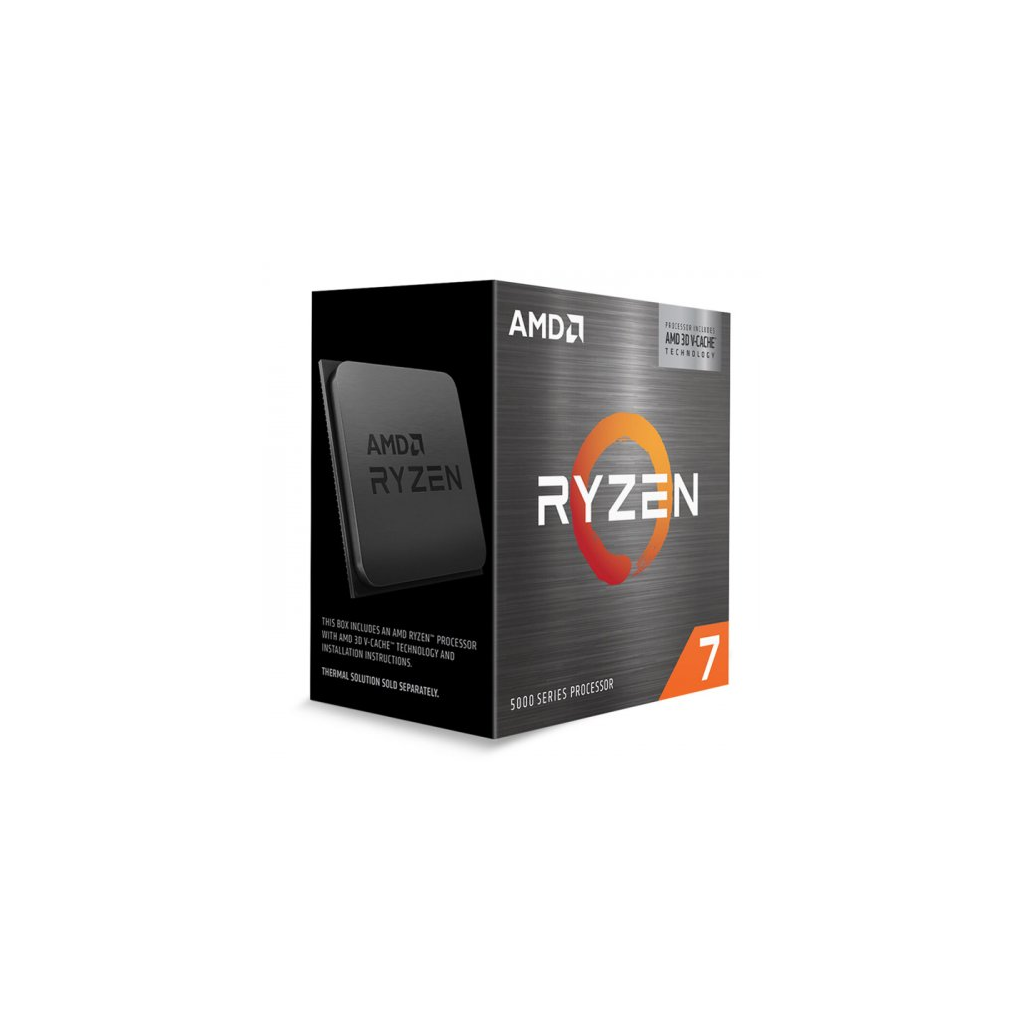 AMD RYZEN 7 5800X3D 8 Core, 3,40-4.50GHz, 100Mb Cache, 105W, AM4 Soket, BOX (Kutulu) (Dahili Grafik YOK, Fan YOK)
