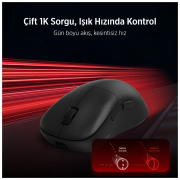 PHILIPS SPK9418, EVNIA, Siyah, USB Nano 2,4Gh ve Bluetooth Kablosuz, 12.000dpi, Optic, 6 Programlanabilir Buton, Şarj Edilebilir, GAMING Mouse